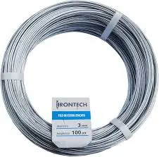 [FILD227] Fil de fer galva (acier galvanisé) section3.0mmxL.100m;(diam=3,0mm/longueur100mètres)