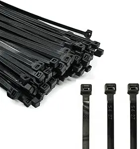 Colier colson Noir 500mmx3,8mm (Longueur=300mm;largueur=3,8mm)