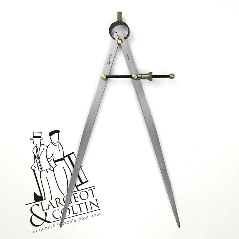 Compas métallique à pointes sèches(pour traçage sur les tôles) de longueur (200-300)mm