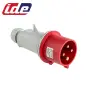 [FICHE225] Fiche industrielle mâle étanche 25/32A - 3P+T / 32A - 380VAC - IP44/55