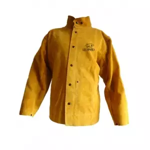 Veste en cuir croûte pour soudeur
