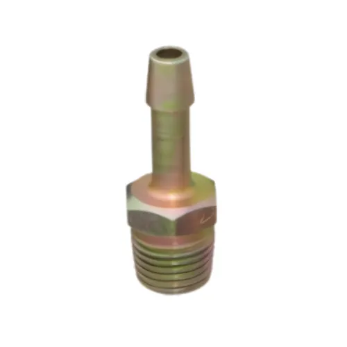 Raccord droit pour tuyau et filetage