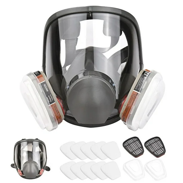Masque à gaz ,respirateur pour peinture en spray et vapeur chimique, filtre à 95 %