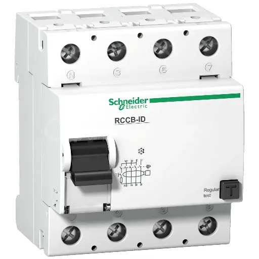 Disjoncteur type 4P 125A 300mA
ID/RCCB 400V