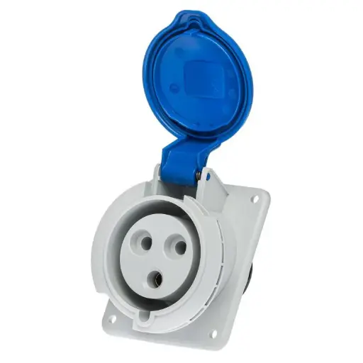 [PRISE389] Priseindustrielleétanchefemelle25/32A-2P+TIP44/55(àencastrersurcoffret)
