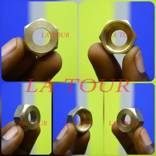 [ECROU180] ECROU MIXTE Ø 15/21 (½)'' LAITON