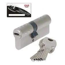 [CYLIN147] Cylindre de serrure de porte à double entré es type 30/30-longueur cylindre=60mm-à5goupilles-à 
 5clés infalsifiables réversible(anti-copiage);CANONBARILLET